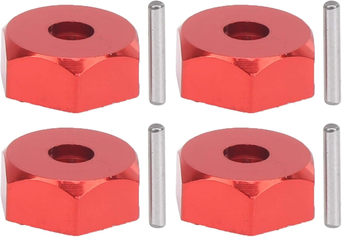 4Pcs Metal Wheel Rims Tires with Adapter for 1/18 RC Car I37681