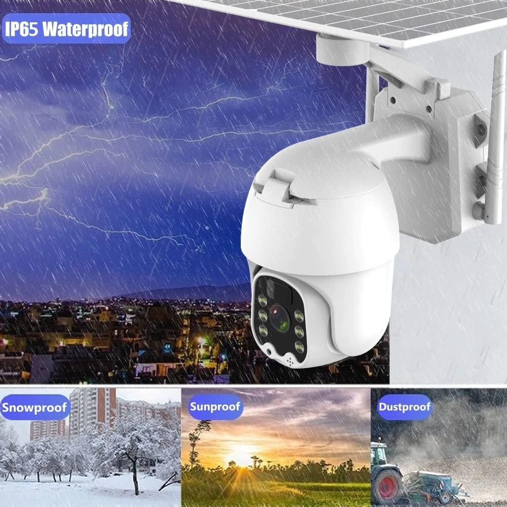 Solar Outdoor Camera with 18000mAh Rechargeable Battery B35465