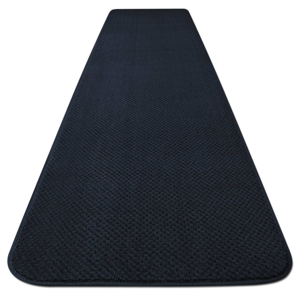 Navy Blue Skid-Resistant Carpet Runner 16 ft. x 27 in. Z7525