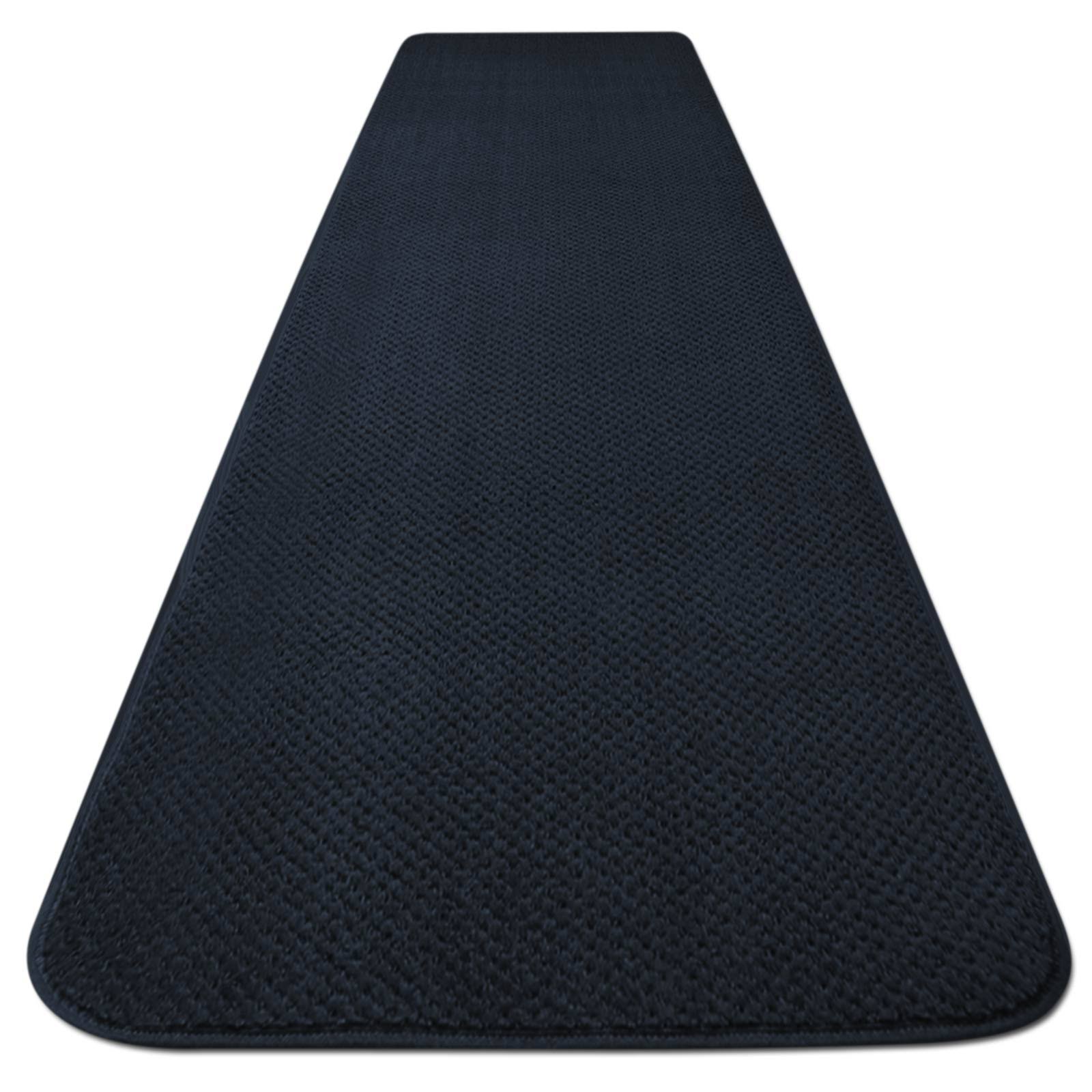Navy Blue Skid-Resistant Carpet Runner 16 ft. x 27 in. Z7525