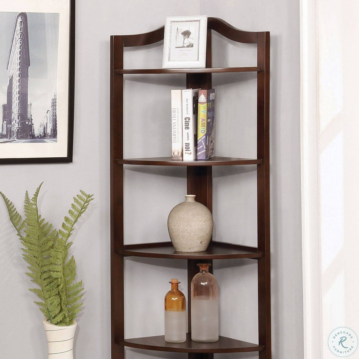 Espresso Ladder Shelf L88955
