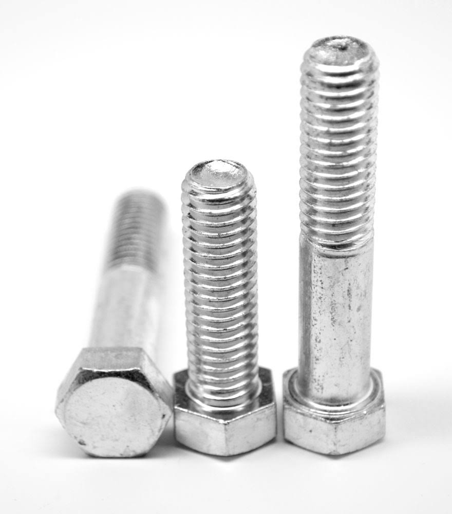 9/16x22-12 x 3 1/2x22 Coarse Thread Grade 5 Hex Cap Screw Medium Carbon Steel Zinc Plated P7473