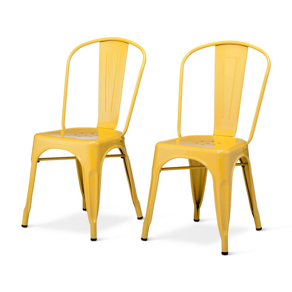 Black High Back Dining Chair Set of 2 W10150