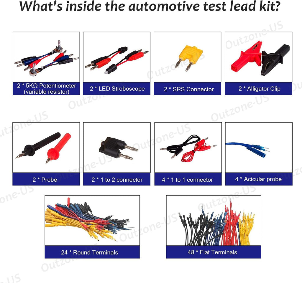 92 Pieces Automotive Test Lead Kit X813