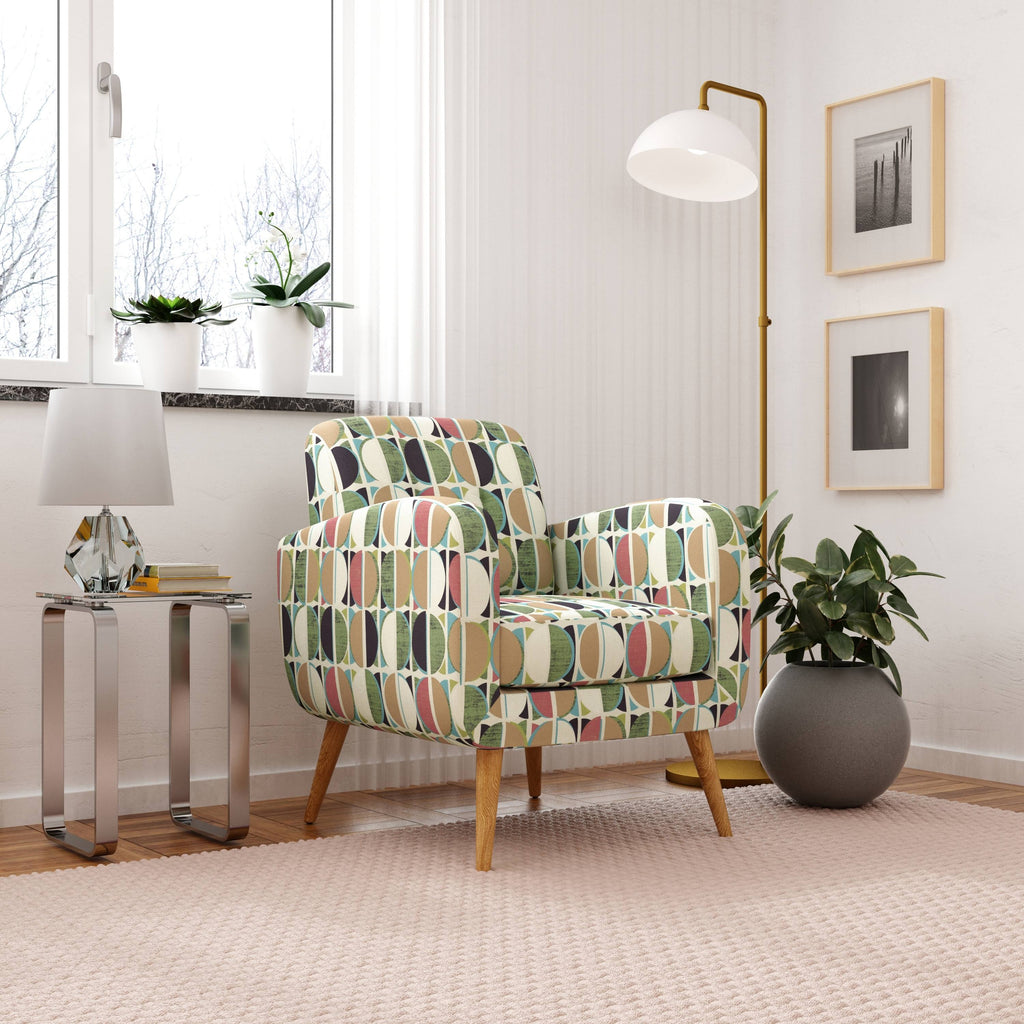 Navy Blue Modern Arm Chair O8174