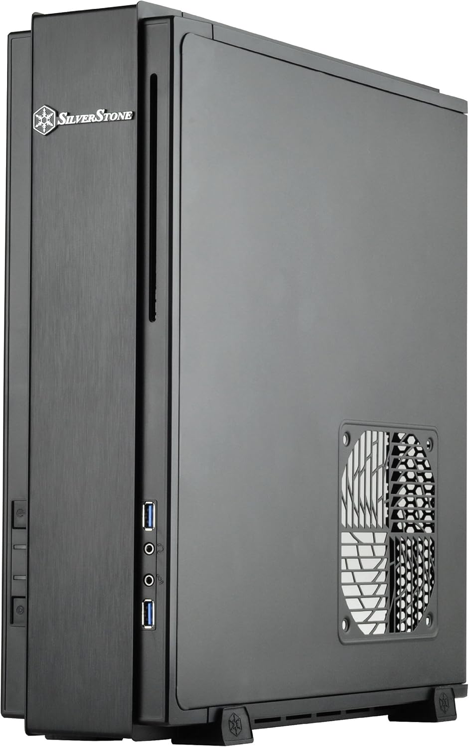 Black Mini-ITX/DTX Computer Case with PCI-E Riser D47039