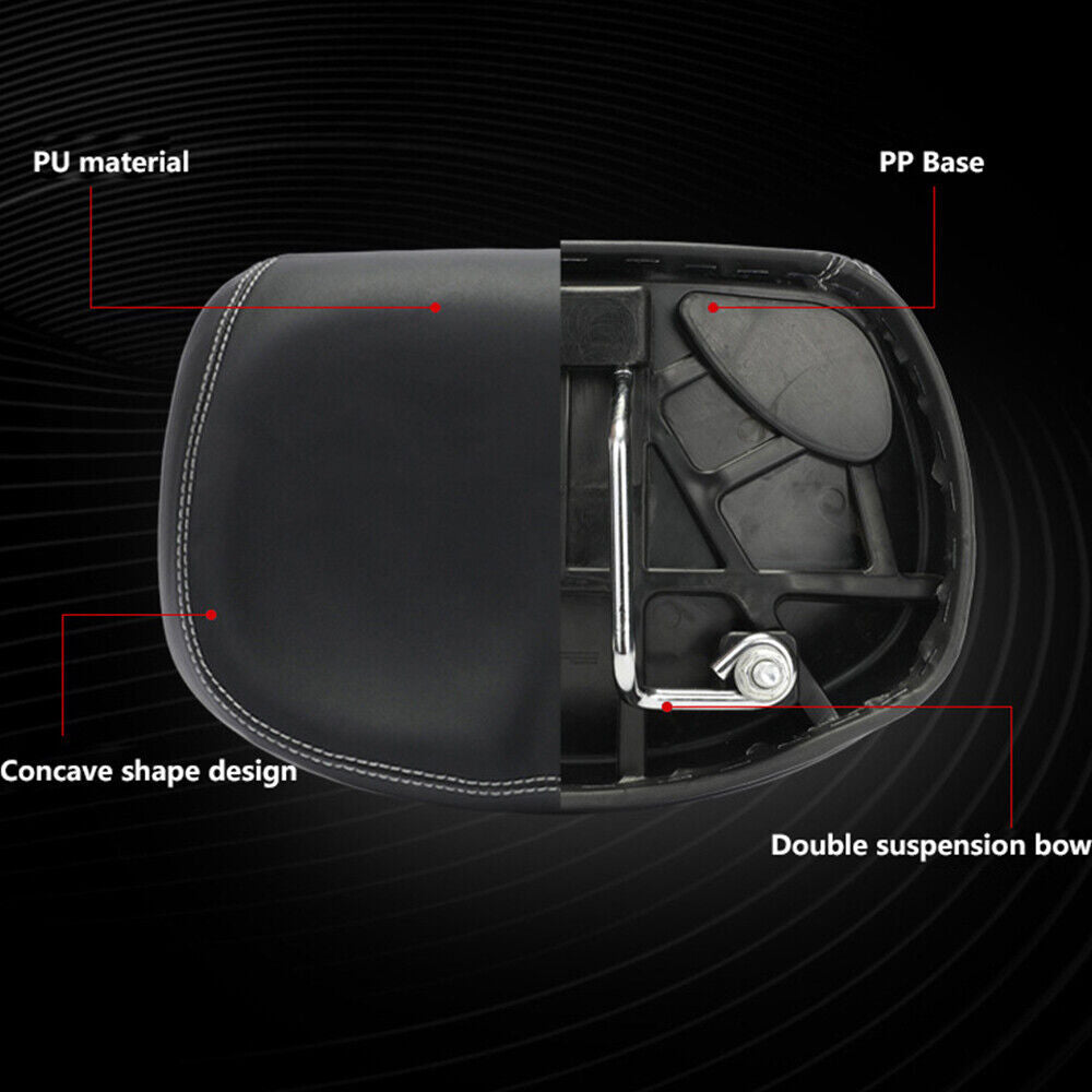 Black PU Pad Noseless Bicycle Seat Cushion Z64127