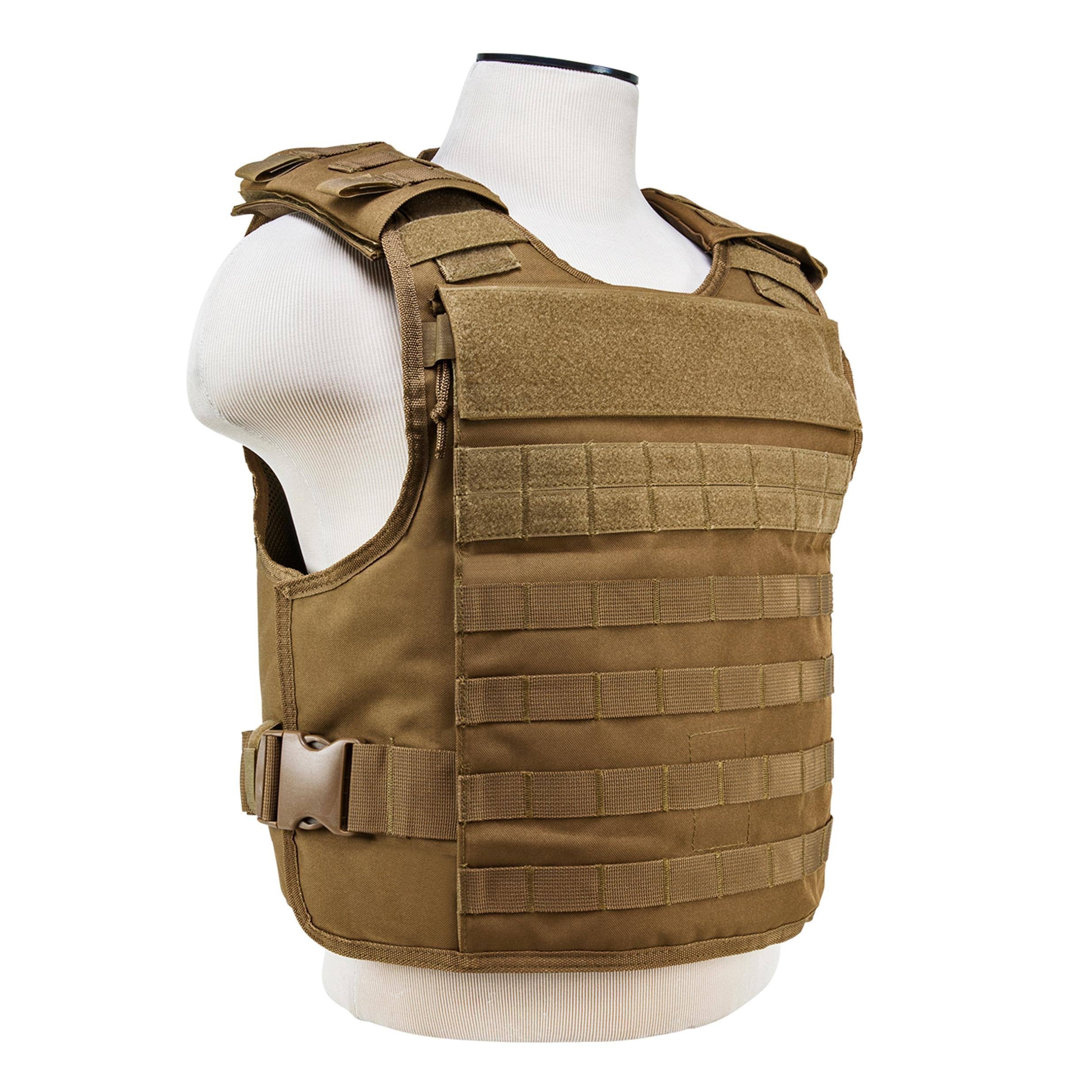 Tan 2XL Ballistic Plate Carrier Vest L689218