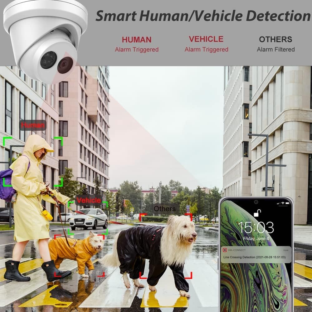 4MP Outdoor PoE Turret IP Camera with 2.8mm Y608301