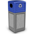 42 Gallon Gray Recycling Can with Lid D53413