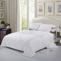 White Cotton Sateen Comforter M7739
