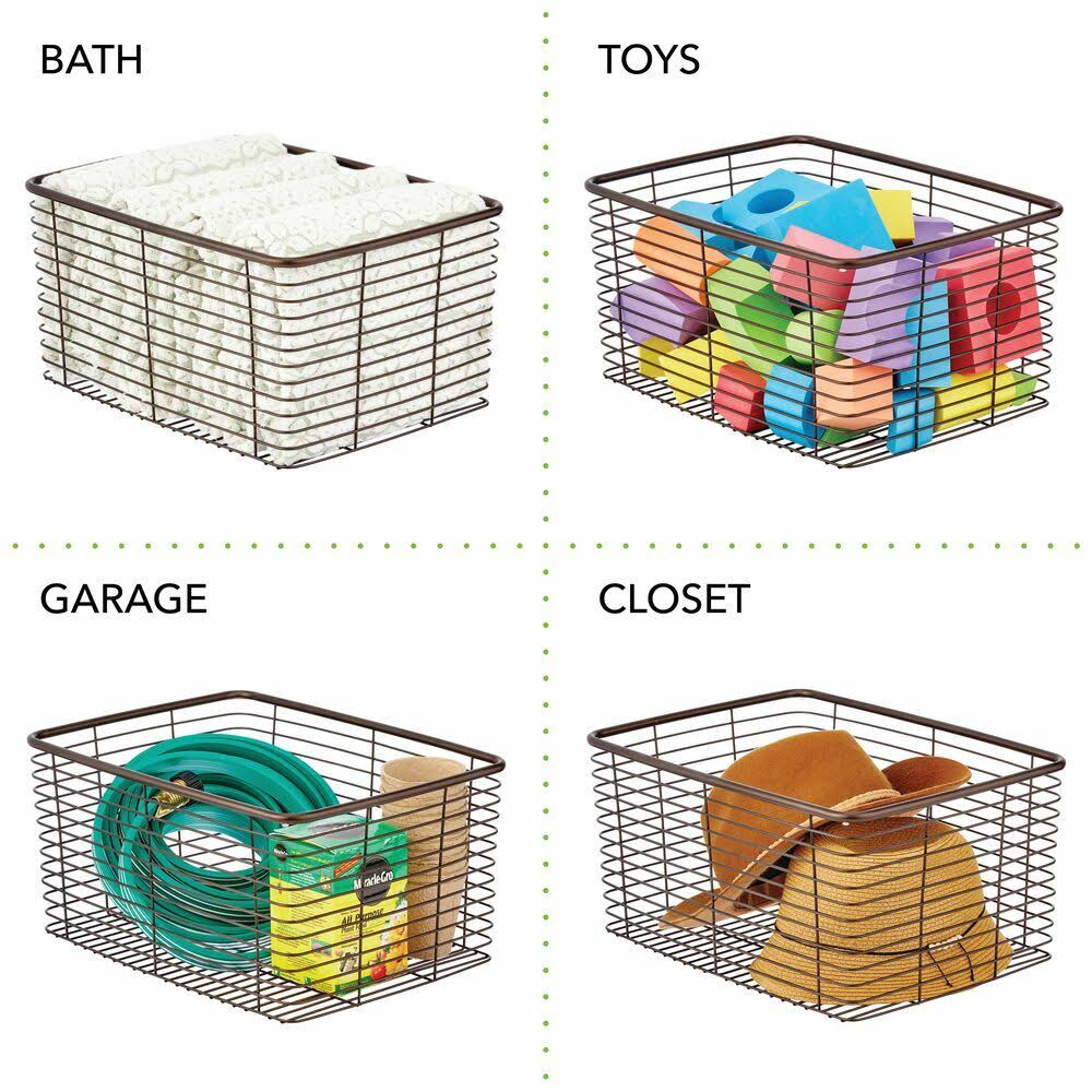Metal Wire Kitchen Pantry Storage Organizer Bin M841