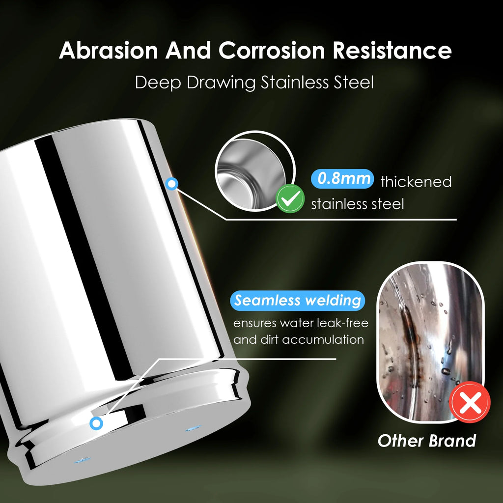 Stainless-steel Gravity-fed Water Filter System with 2 Filters and Stand U85391