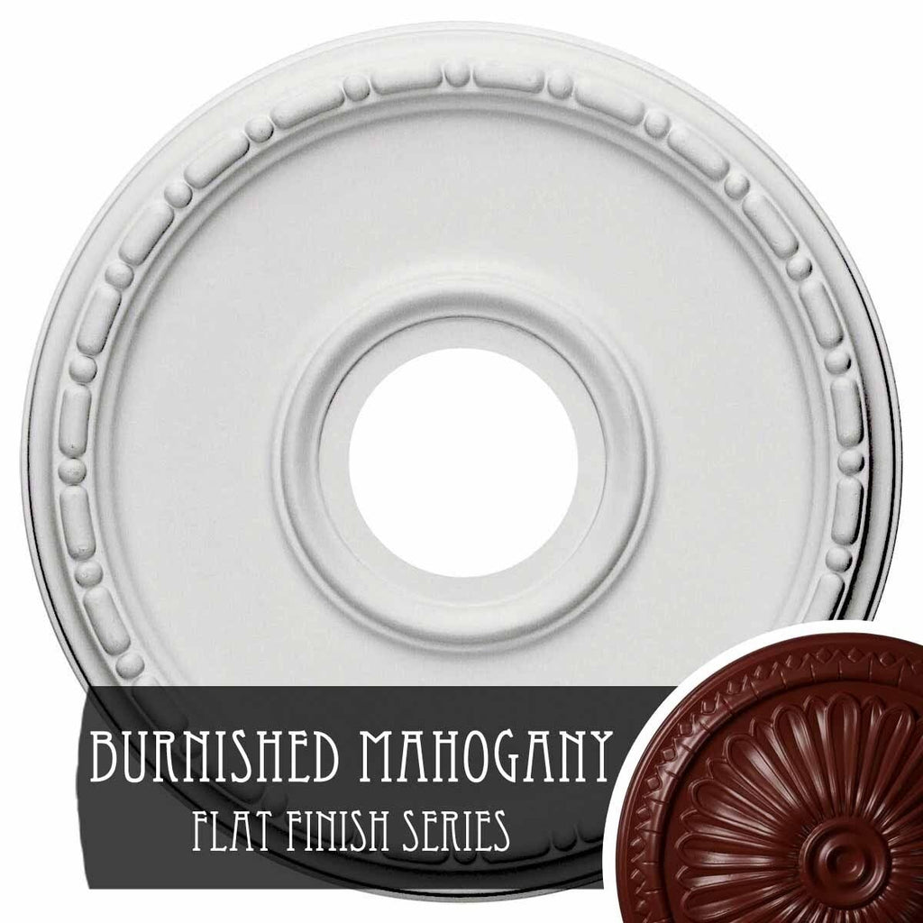 Hand-Painted Brushed Mahogany Ceiling Medallion P707
