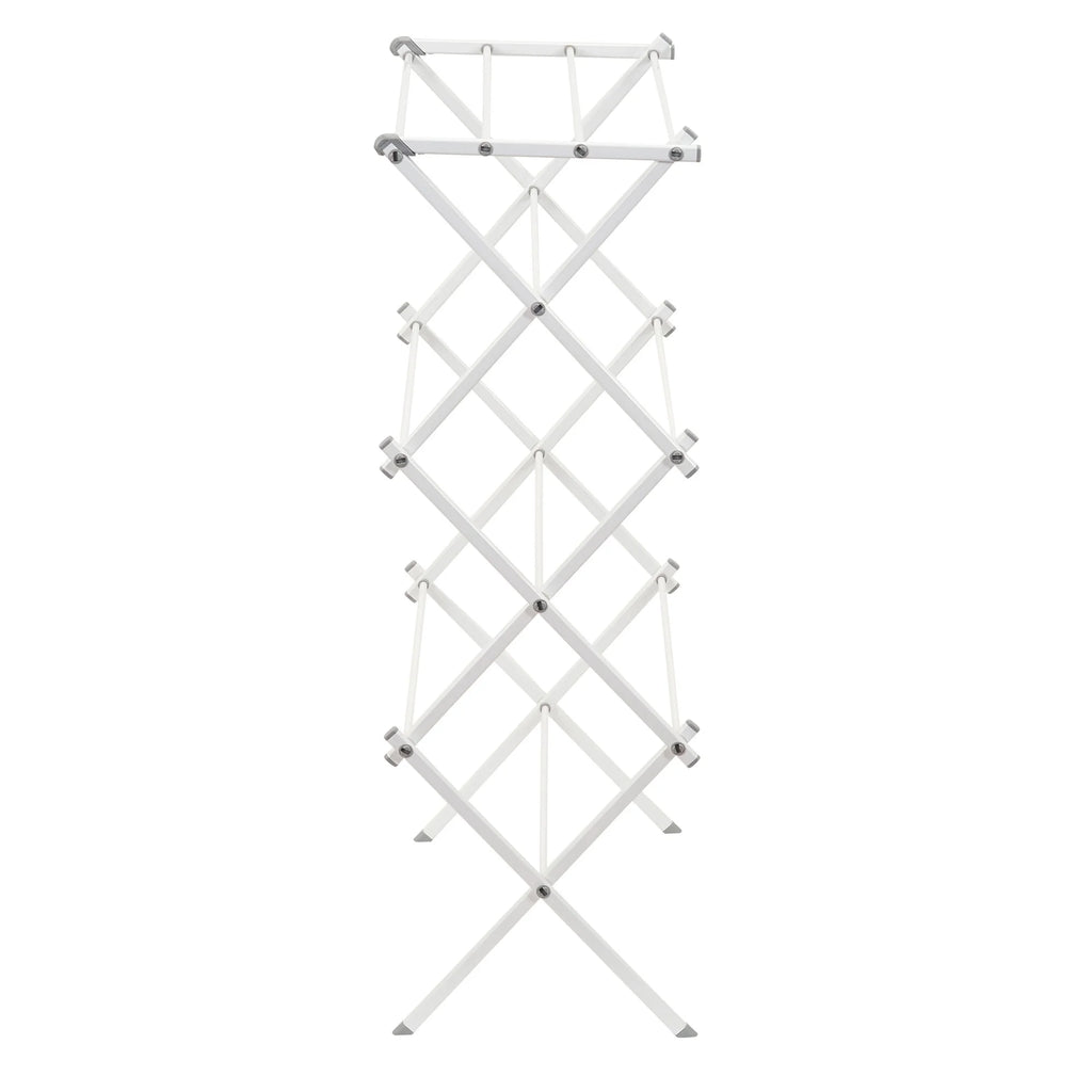 White Collapsible Metal Clothes Drying Rack U9929