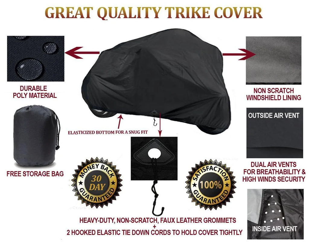 Trike Cover for Can-Am Roadster Spyder RT Limited 3-Wheeler P1935