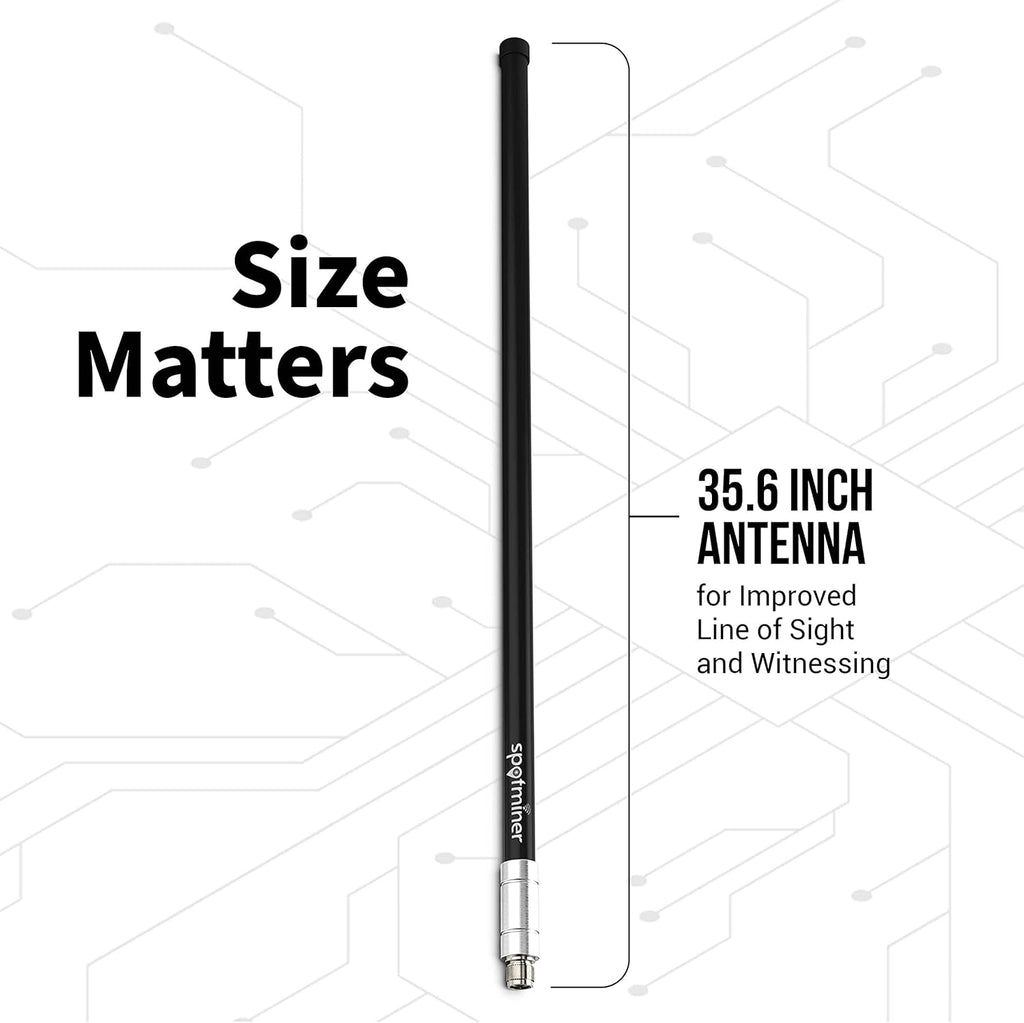 2 Pack 8 DBI Antenna with Low Loss 400 Coaxial Cable U384