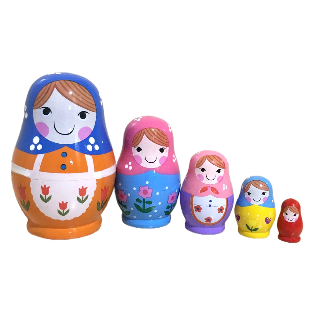 5-piece Russian Matryoshka Wooden Doll Toy T3603