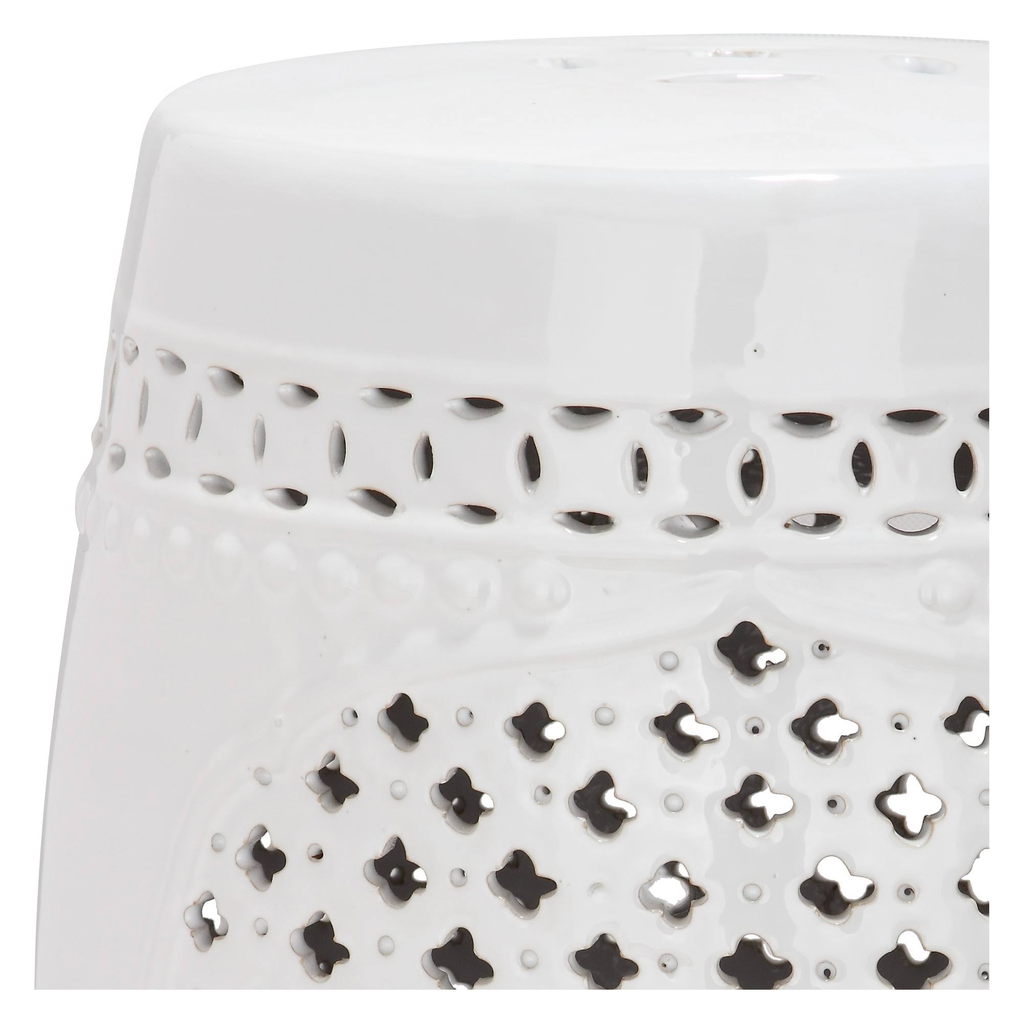 White Garden Stool M149937