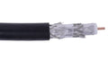 Black RG6 CCS Quad Shielded RF Video Cable F426106