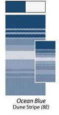15 ft. 2 in. Awning Replacement Fabric Ocean Blue Dune Stripe O144296