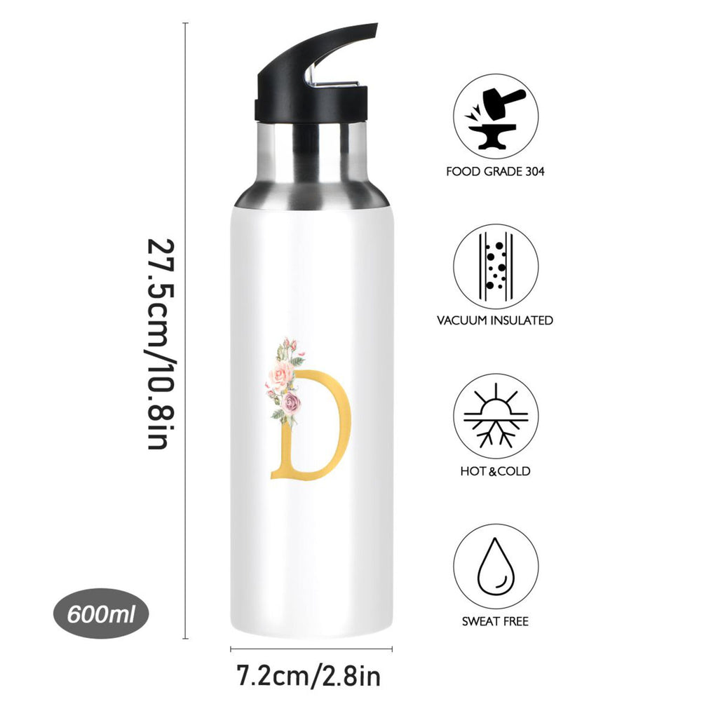 Stainless Steel Insulated Water Bottle with Straw Lid P185
