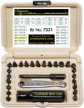 24 USA Made Insert Bits Screwdriver Set with Mini Ratchet Hand Tool A254698