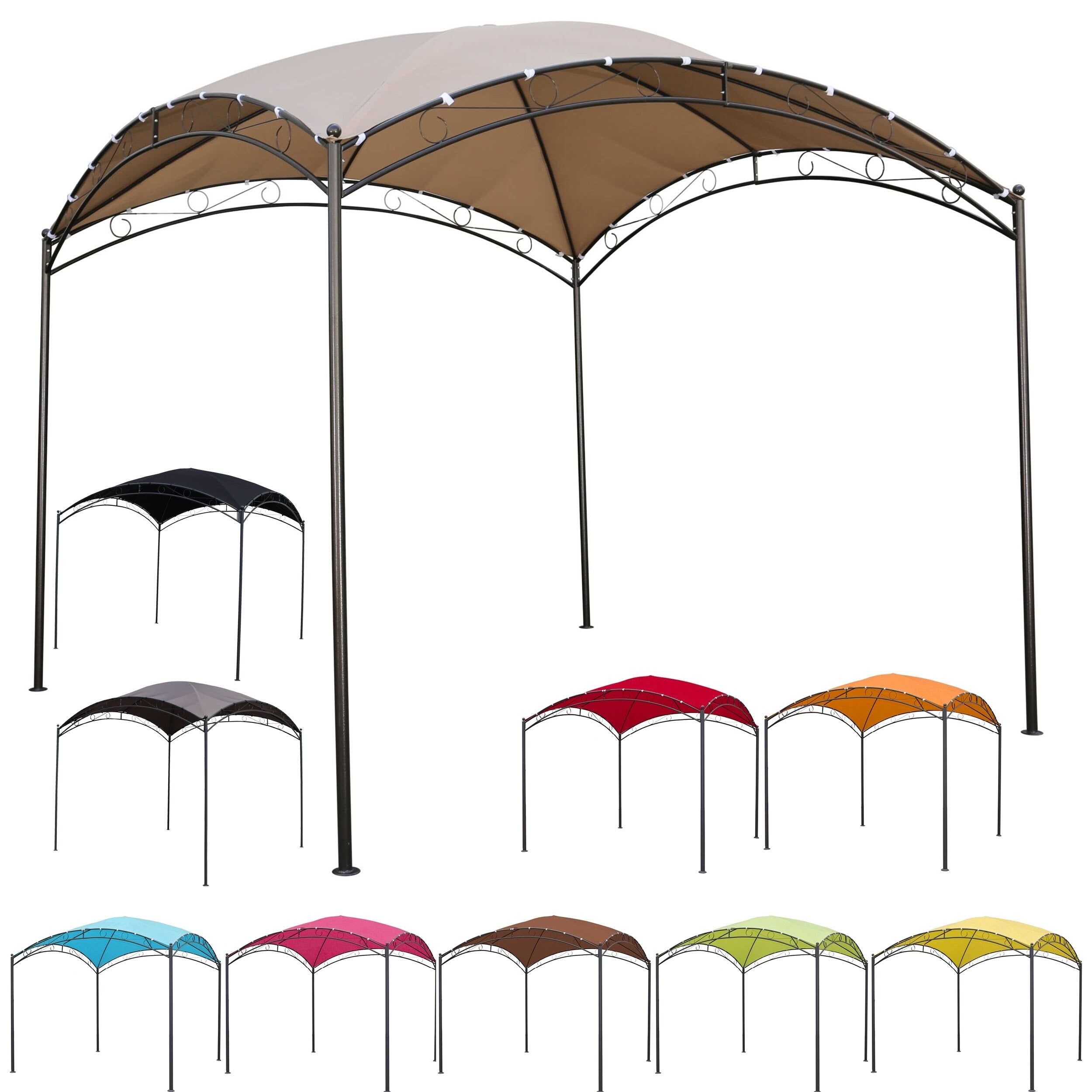 Square 10 Foot Dome Top Gazebo O7288