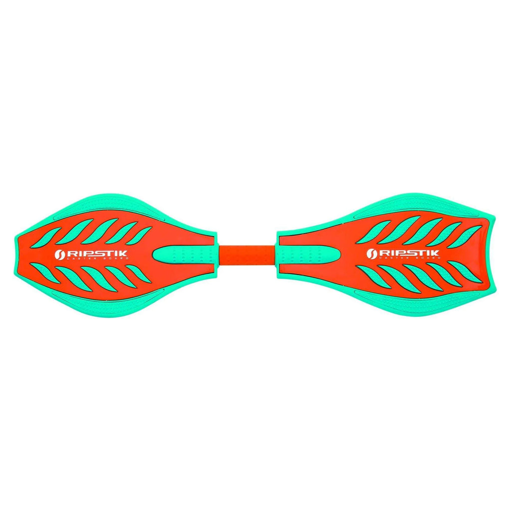 Orange and Teal 2 Wheeled Pivoting Deck Ripstik B809