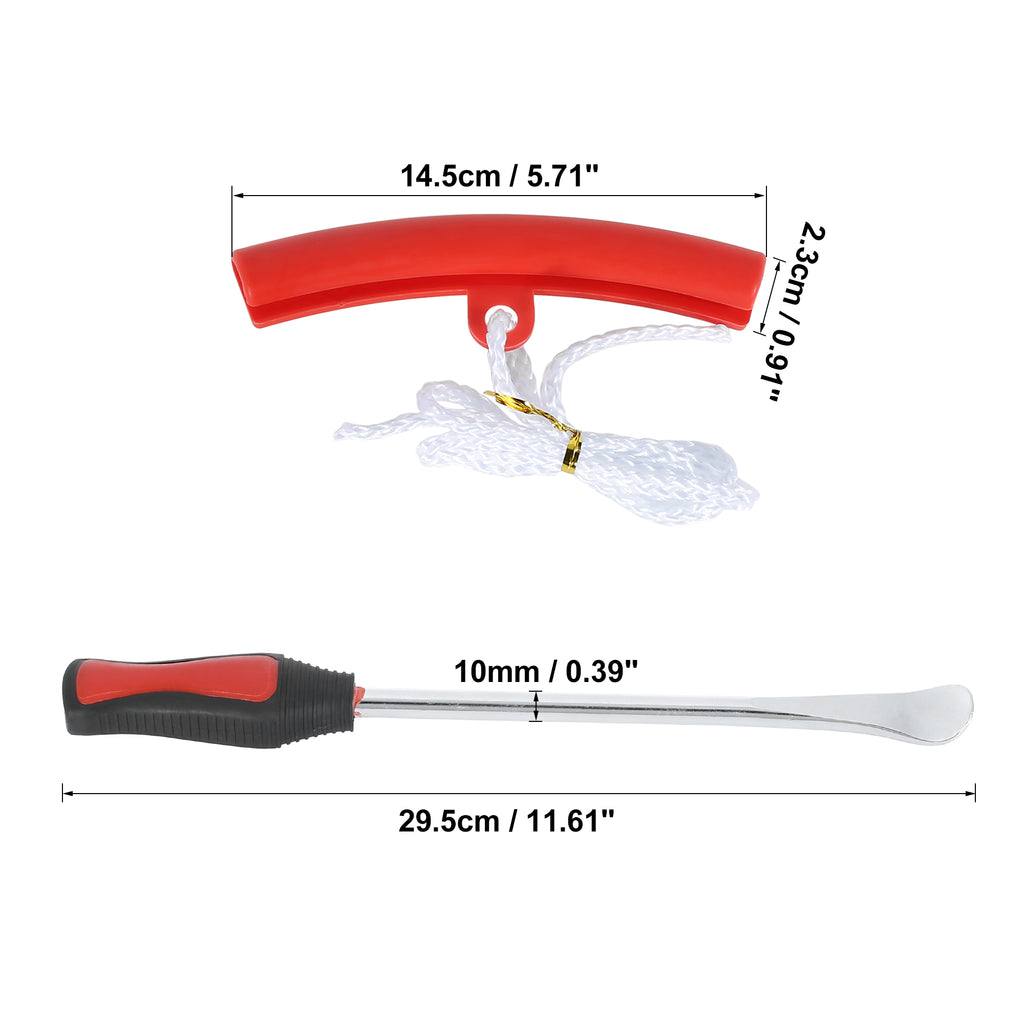 Tire Spoon Lever Repair Kit with 3 Levers 4 Rim Protectors 1 Bag Aluminium Alloy I30025