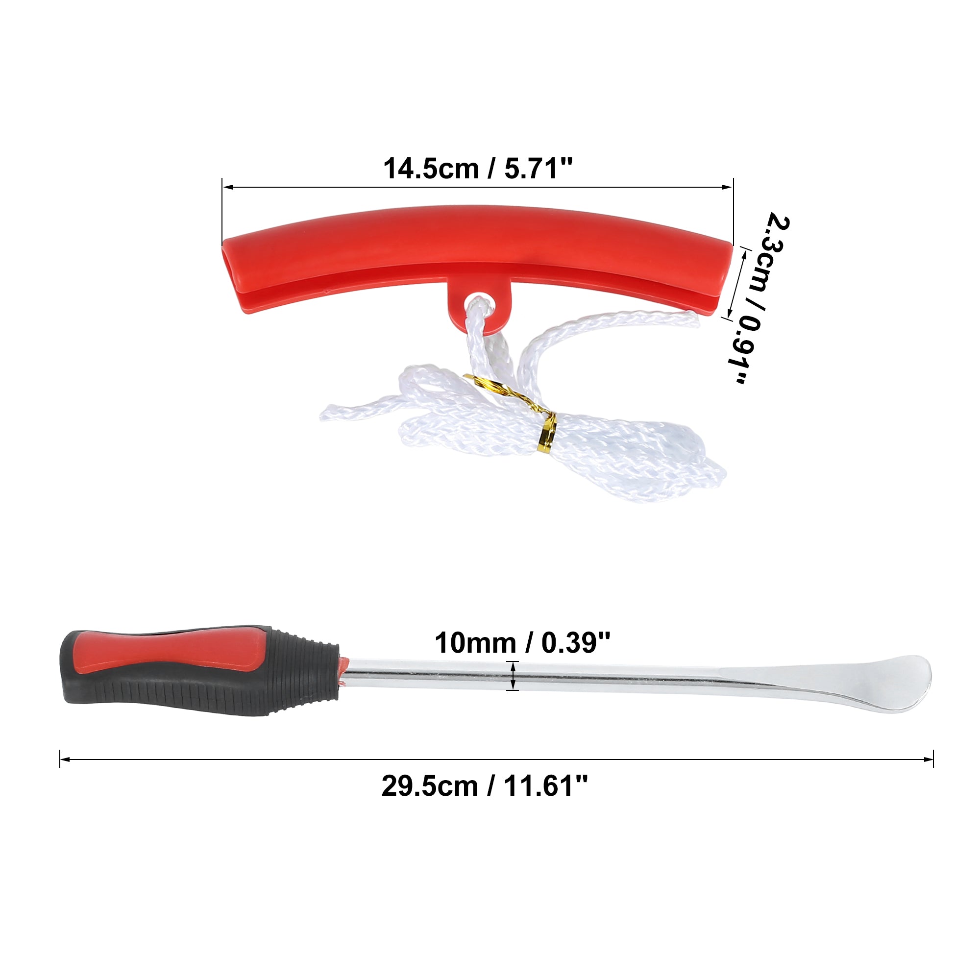 Tire Spoon Lever Repair Kit with 3 Levers 4 Rim Protectors 1 Bag Aluminium Alloy I30025