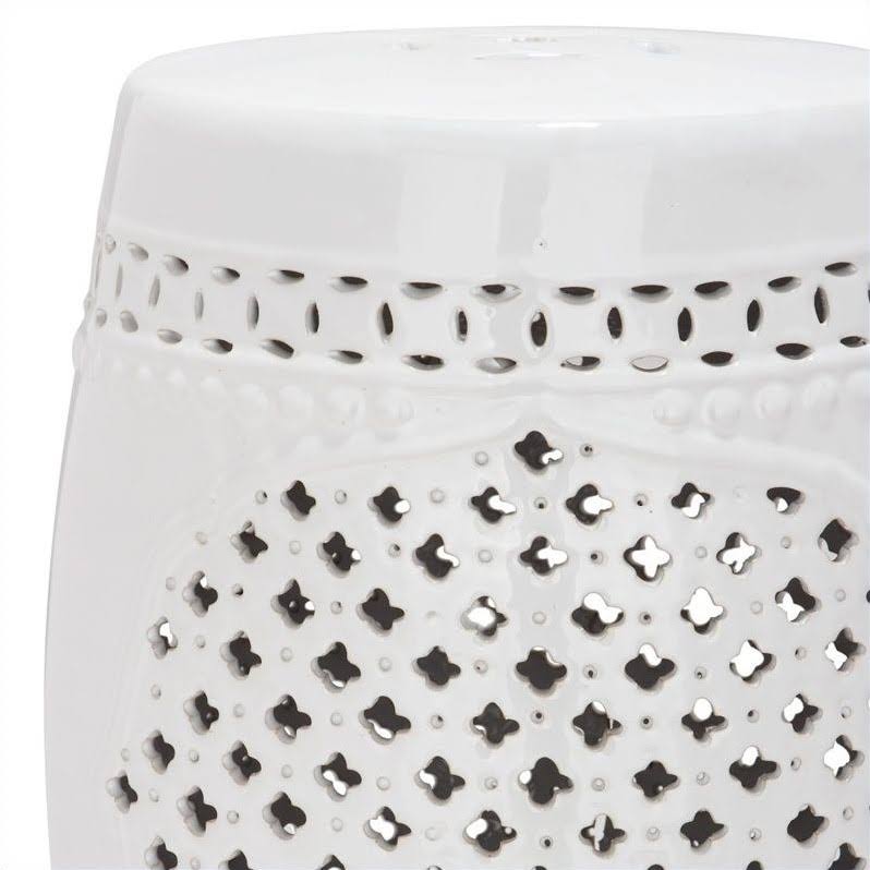 White Garden Stool M149937
