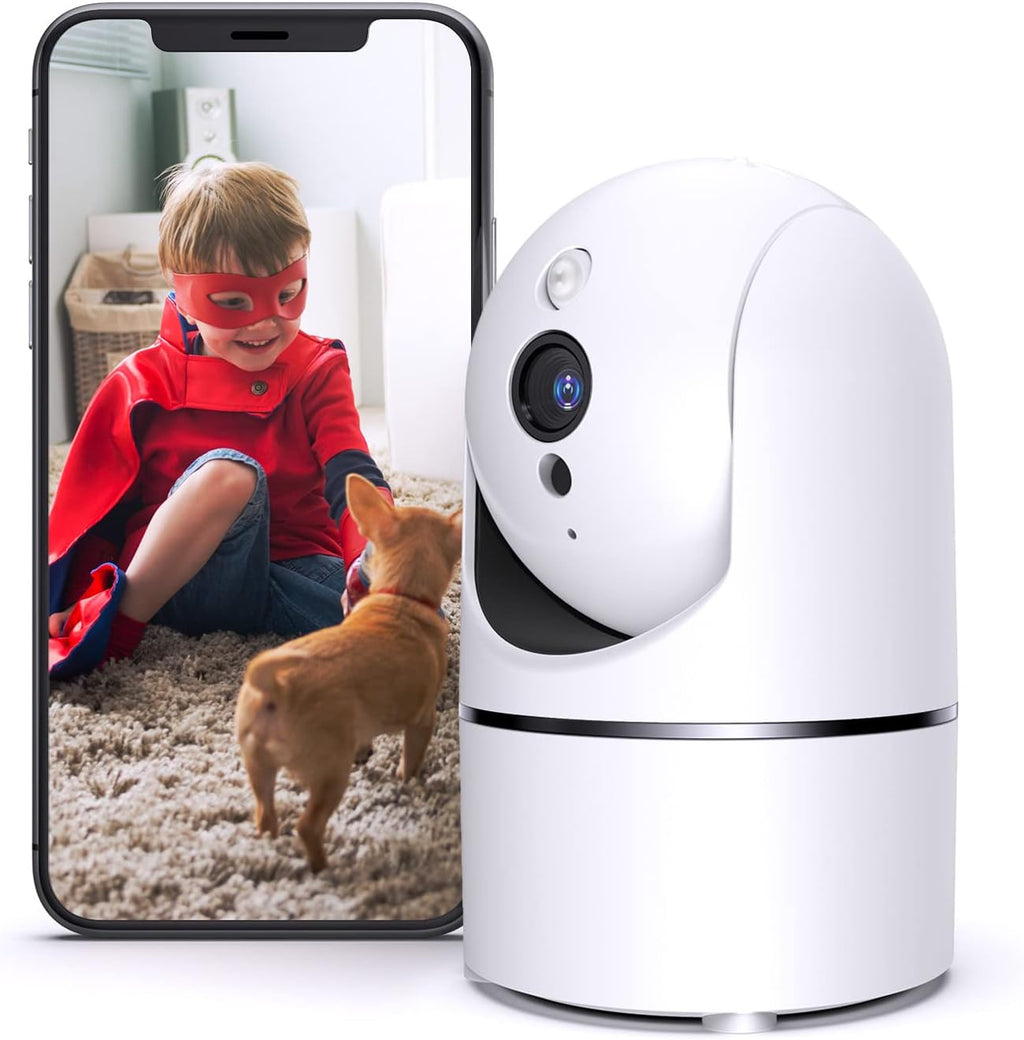 2K Indoor WiFi Security Camera with Two-Way Audio, IR Night Vision, Pack of 2 L677890