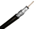 18 AWG 100% Al Foil 60% Al Braid CMR Black Coaxial Cable O81652