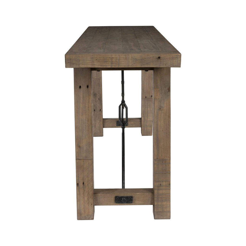 Weathered Gray Reclaimed Pine Console Table V17233