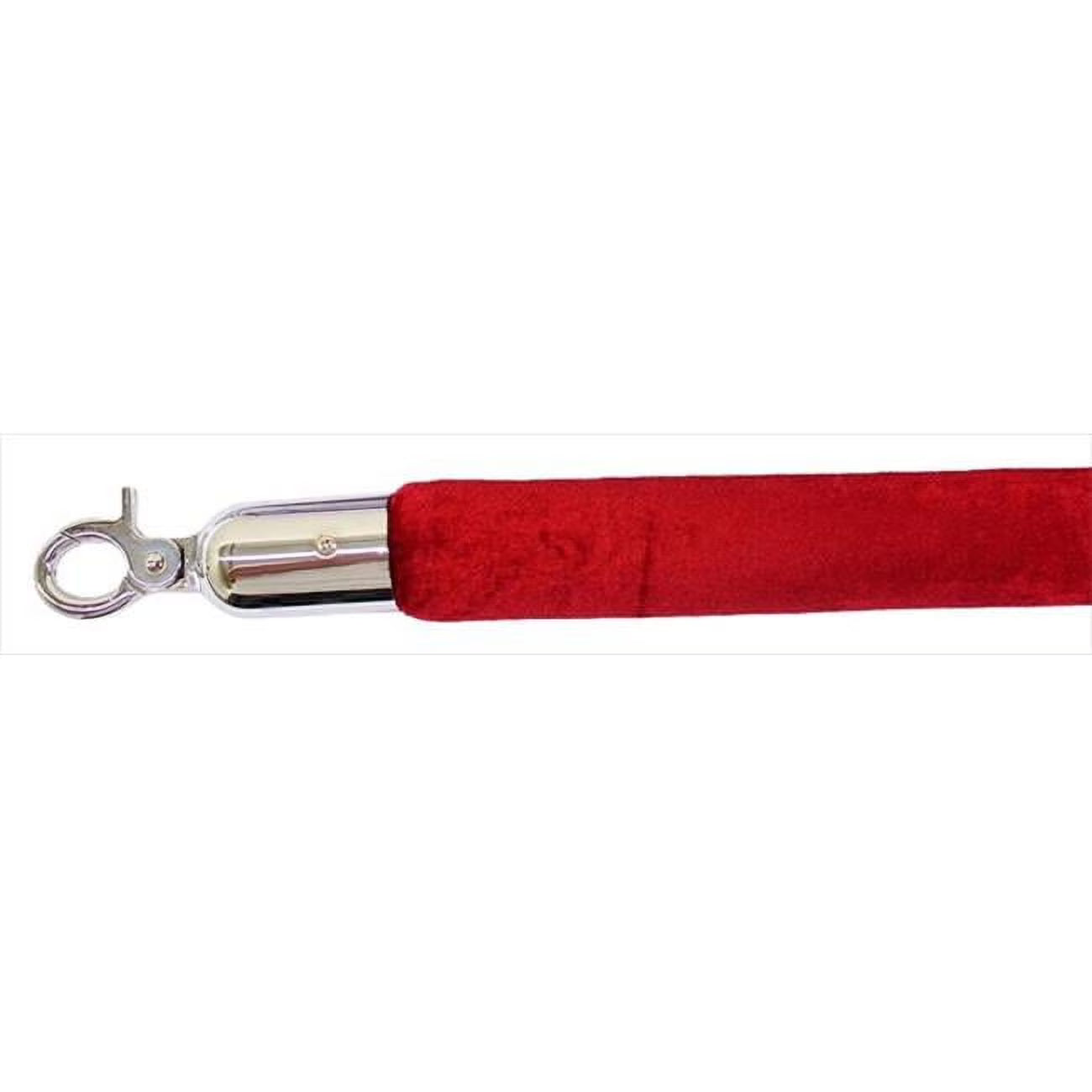 Burgundy Velour Rope with Mirror Closable Hook U31328