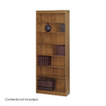 Medium Oak 7-Shelf Bookcase P89886