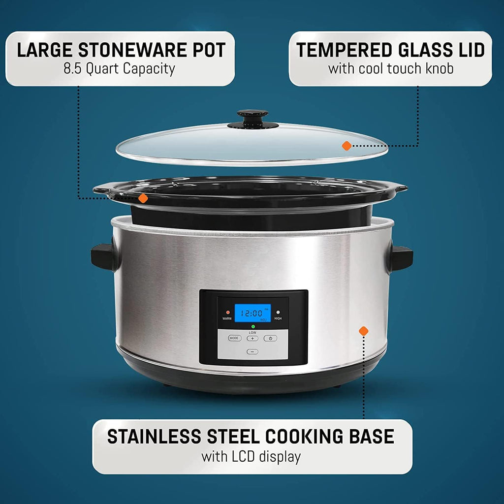 8.5 Quart Programmable Electric Slow Cooker J415
