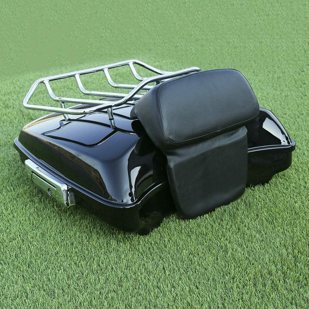5.5" Tour Pack Trunk with 2-UP Mounting Rack and Backrest V328