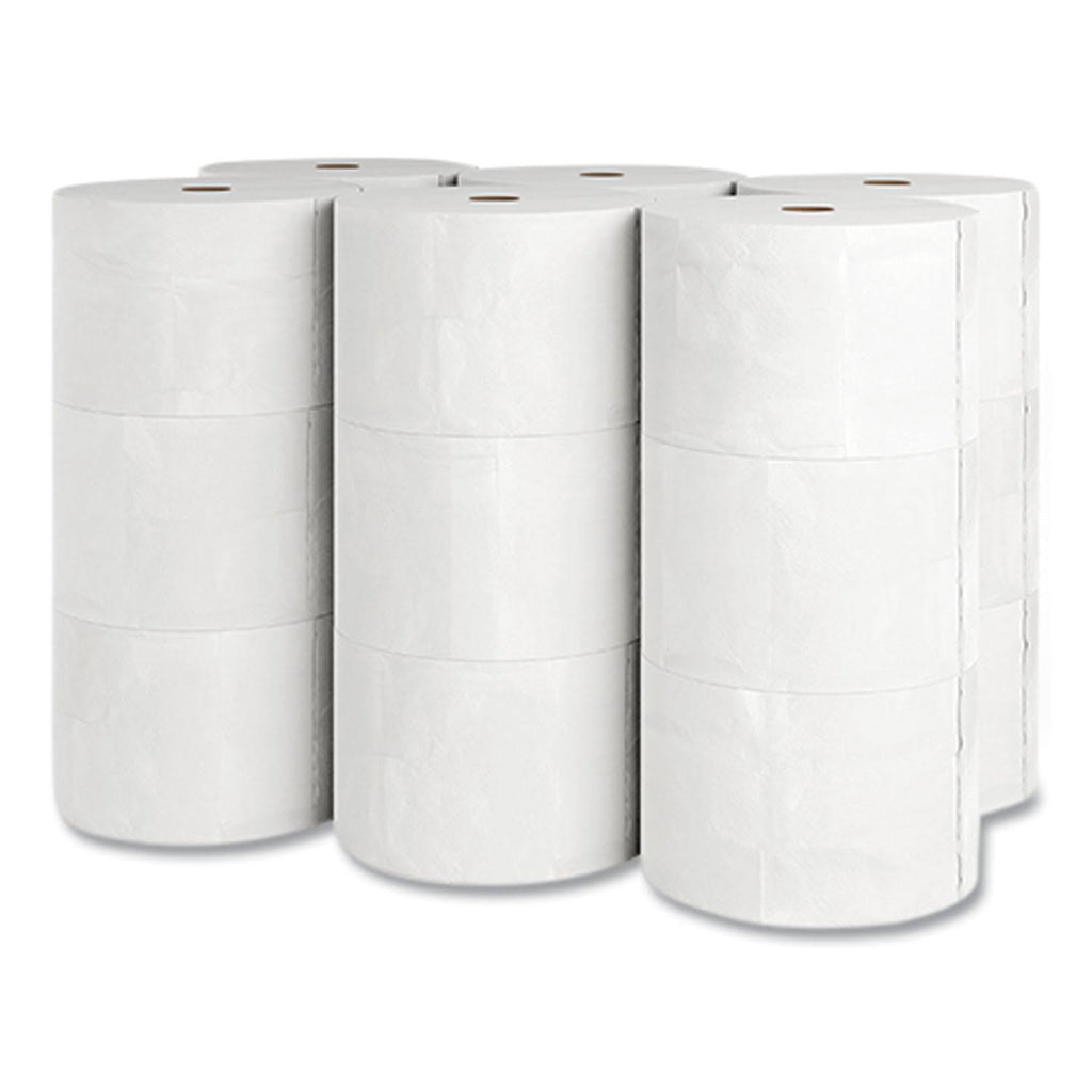 White Two-Ply Bath Tissue, 18 Rolls/Cart T327
