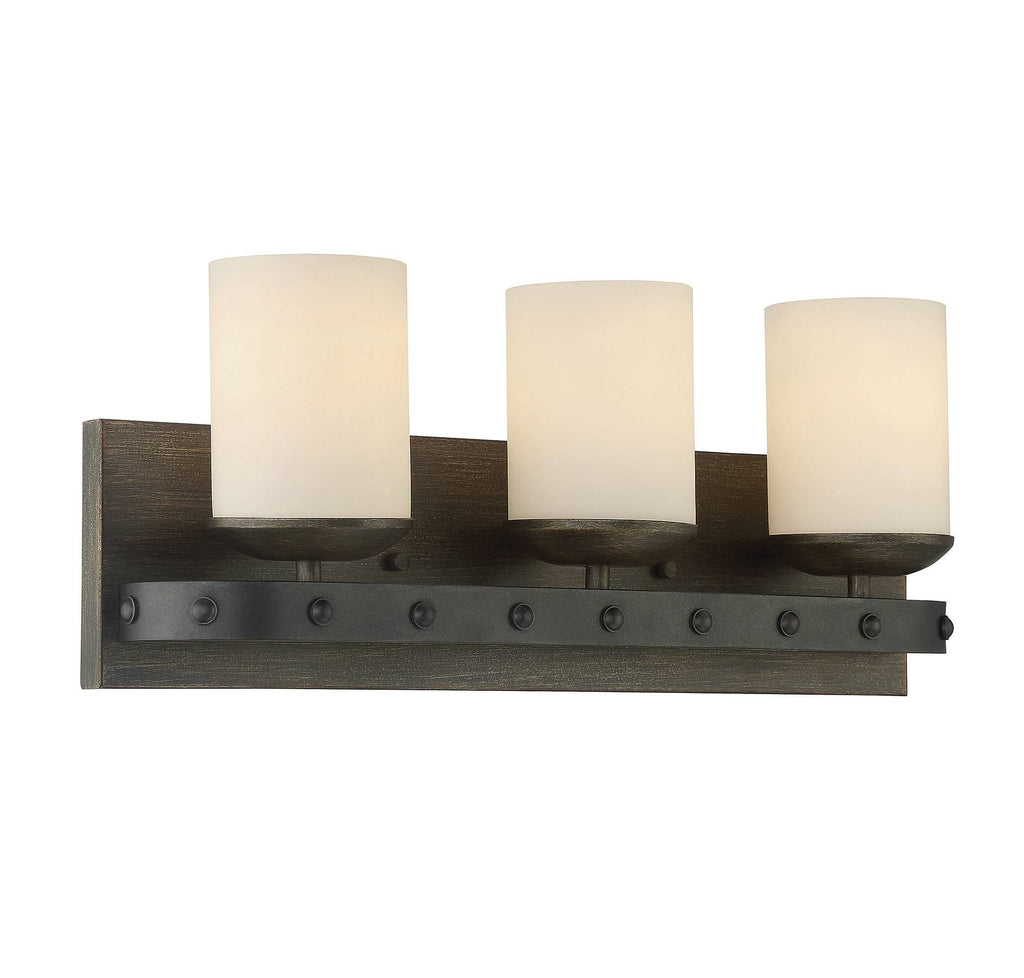 Reclaimed Wood 3 Light Bath Bar B602560