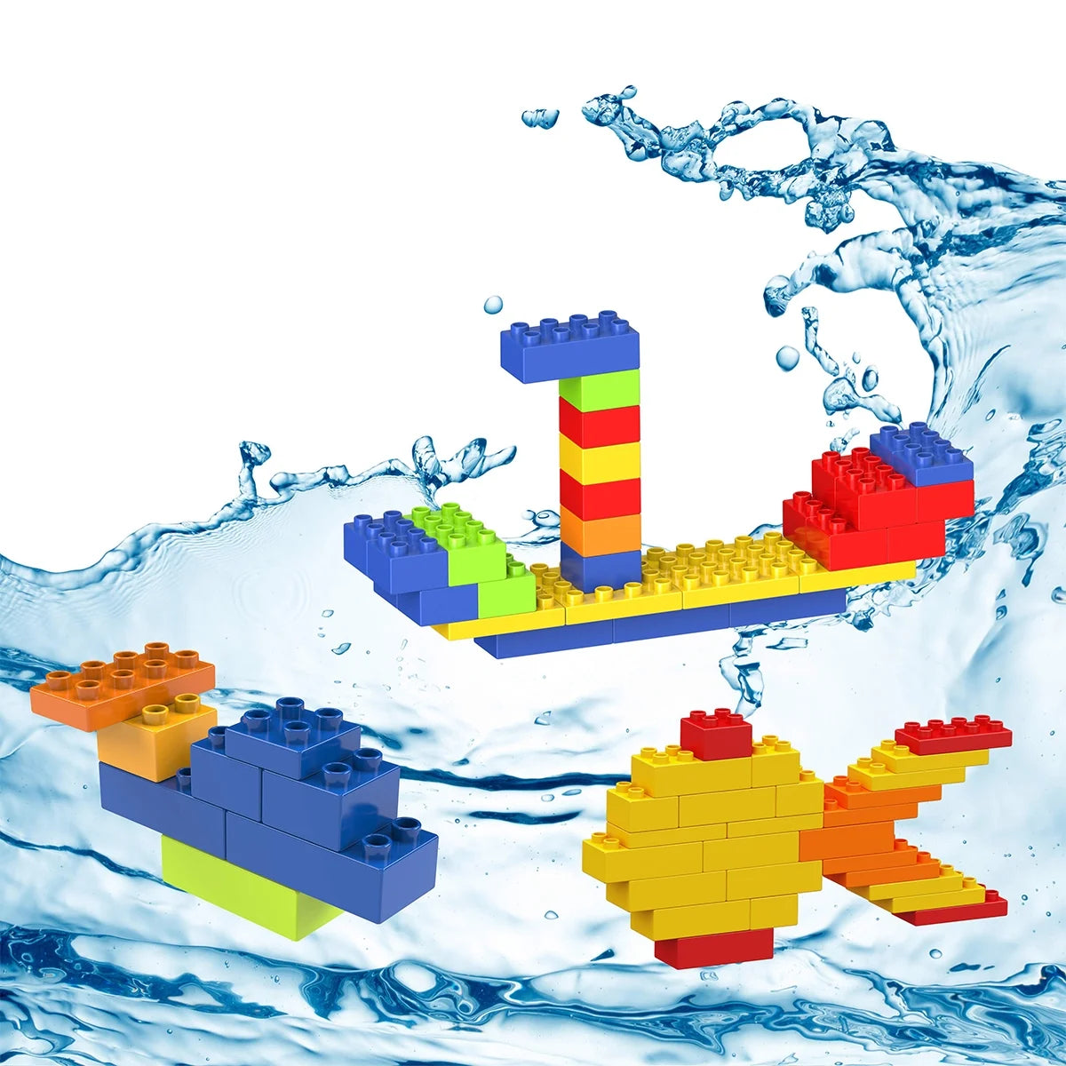 100 Piece Multicolor Brick Building Block Kit J136