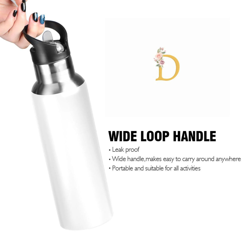 Stainless Steel Insulated Water Bottle with Straw Lid P185