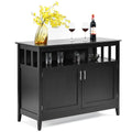 Black 2 Doors Kitchen Sideboard Cabinet Z312