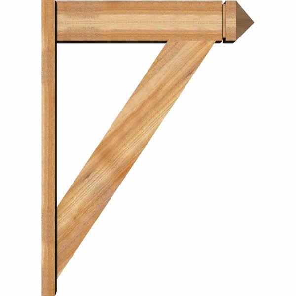 8x22W x 32x22D x 44x22H Traditional Arts and Crafts Outlooker, Western Red Cedar Q4182