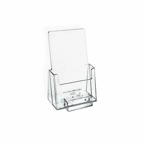 100-Pack Counter Trifold Brochure Holder with Business Card Pocket A147971