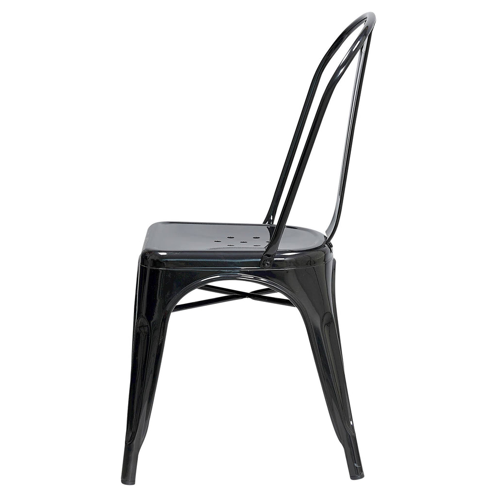 Black High Back Dining Chair Set of 2 W10150