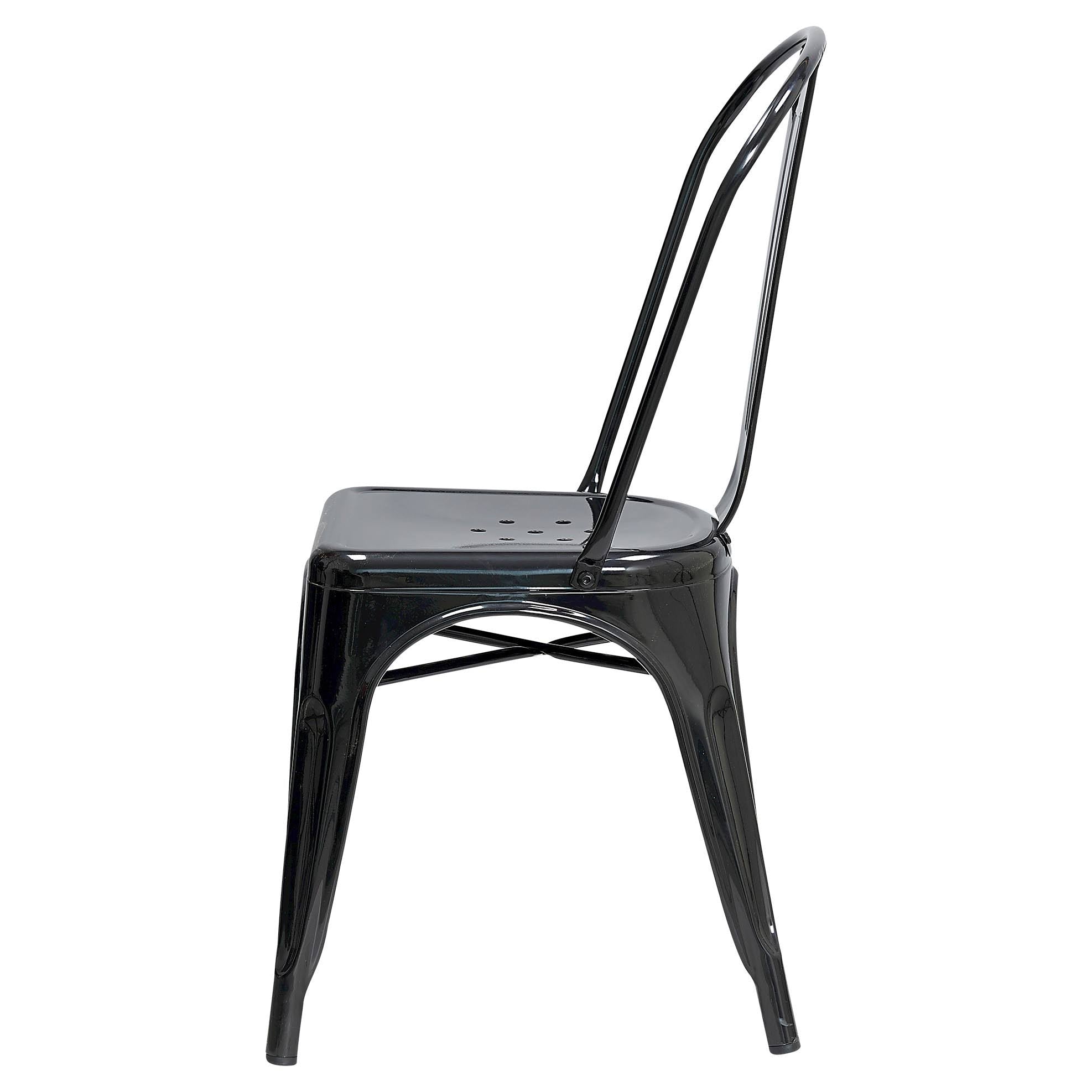Black High Back Dining Chair Set of 2 W10150