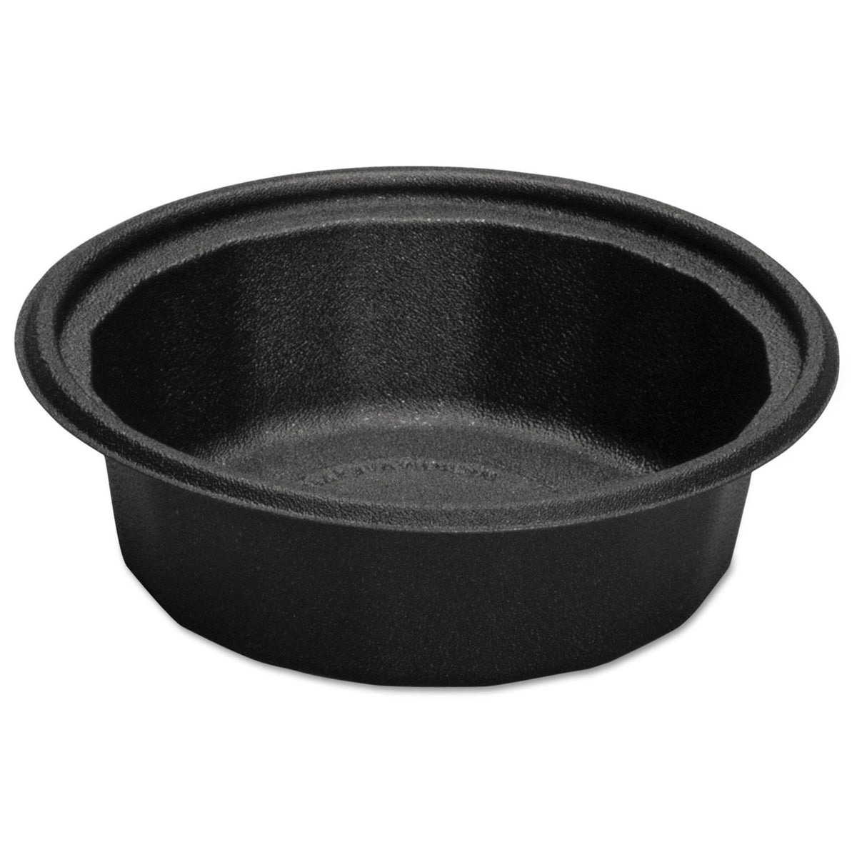 32 oz Black Plastic Microwave-Safe Containers X619