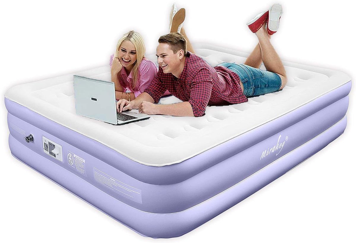 Queen Size Inflatable Air Mattress with Built in Pump H367